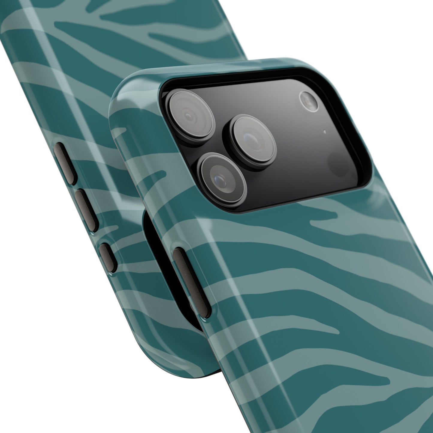 Teal Zebra Phone Case