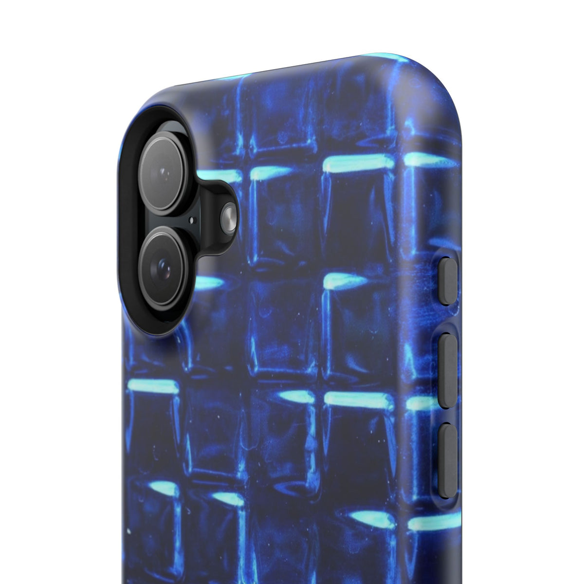 Blue Glass Tile Impact-Resistant Phone Case