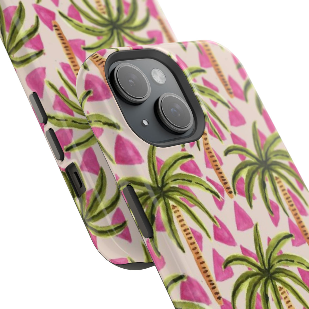 Phone Case — Pink Palm Tree Impact-Resistant Protector