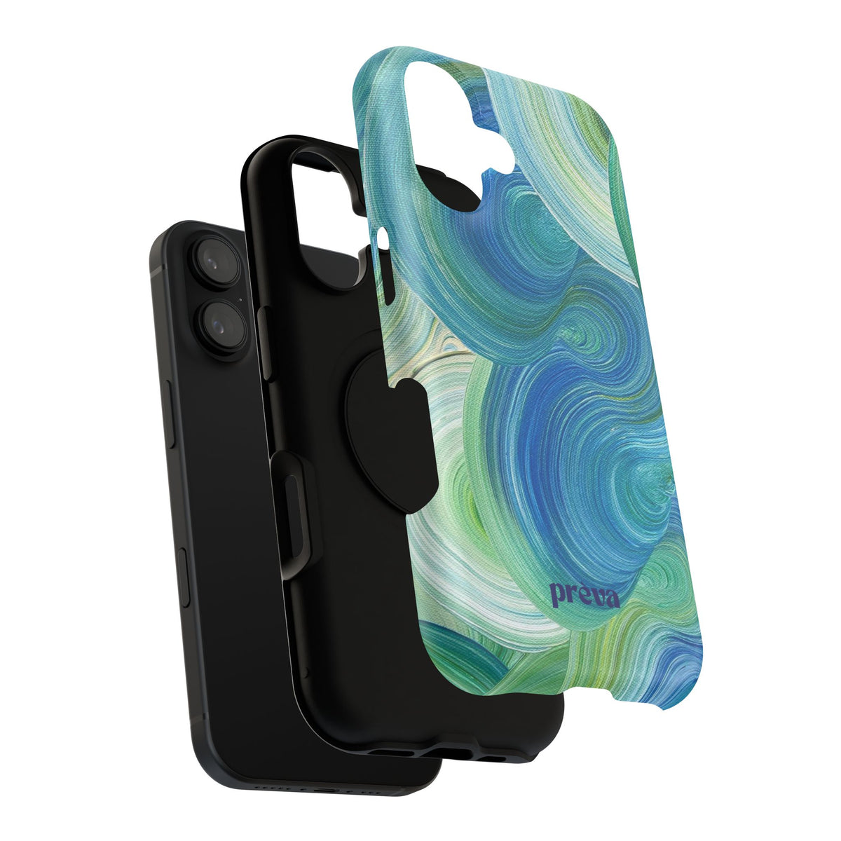 Swirling Ocean Impact-Resistant Phone Case