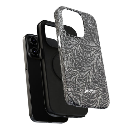 Abstract Midnight Lace Phone Case