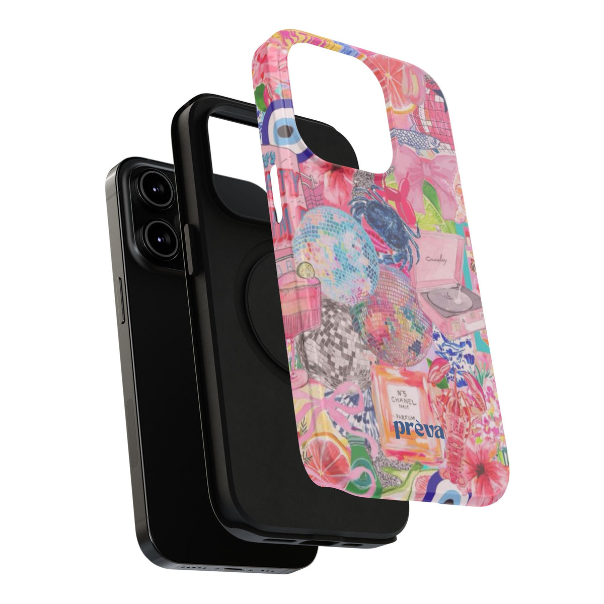 Floral & Pink Collage Phone Case