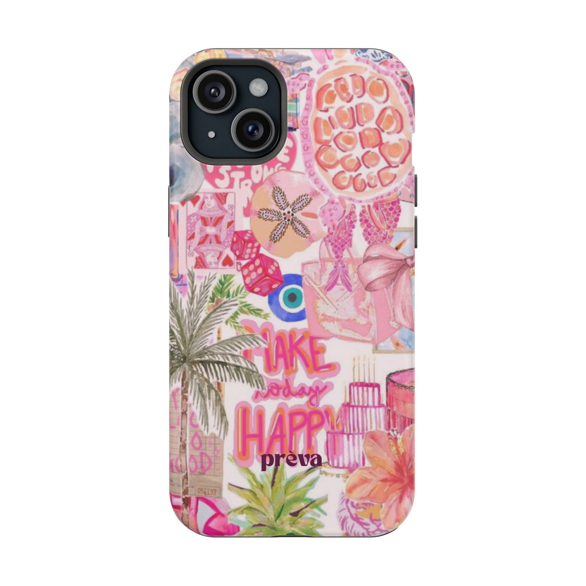 Pink Tropical Collage Phone Case