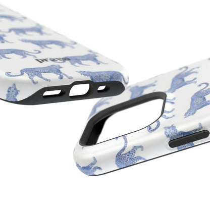 Blue Leopard Pattern Phone Case