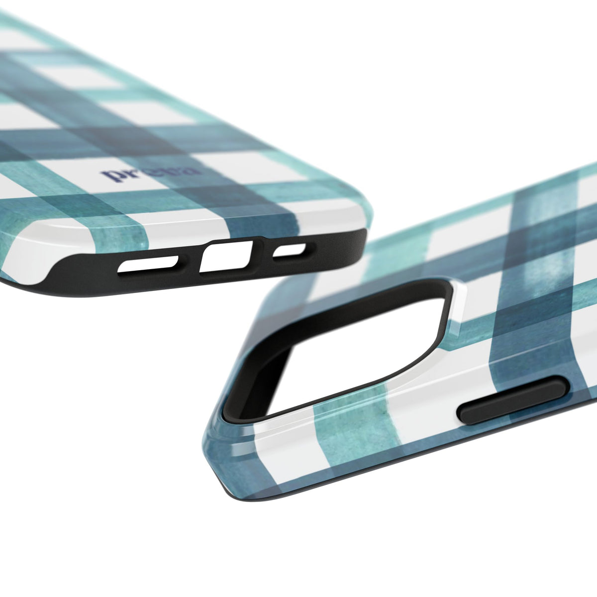 Teal Plaid Phone Case