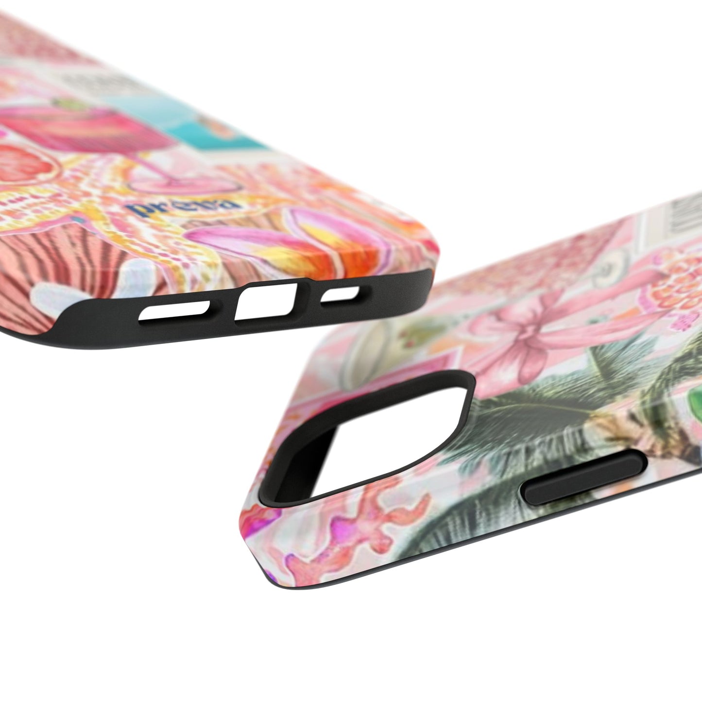 Pink Cocktail Collage Phone Case