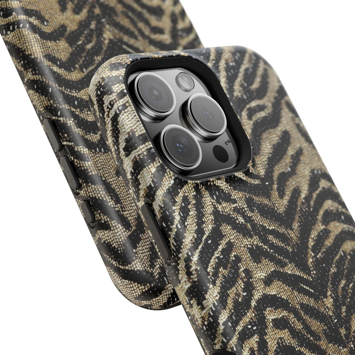 Phone Case — Impact‑Resistant Tiger Print Rug Texture