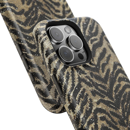 Phone Case — Impact‑Resistant Tiger Print Rug Texture