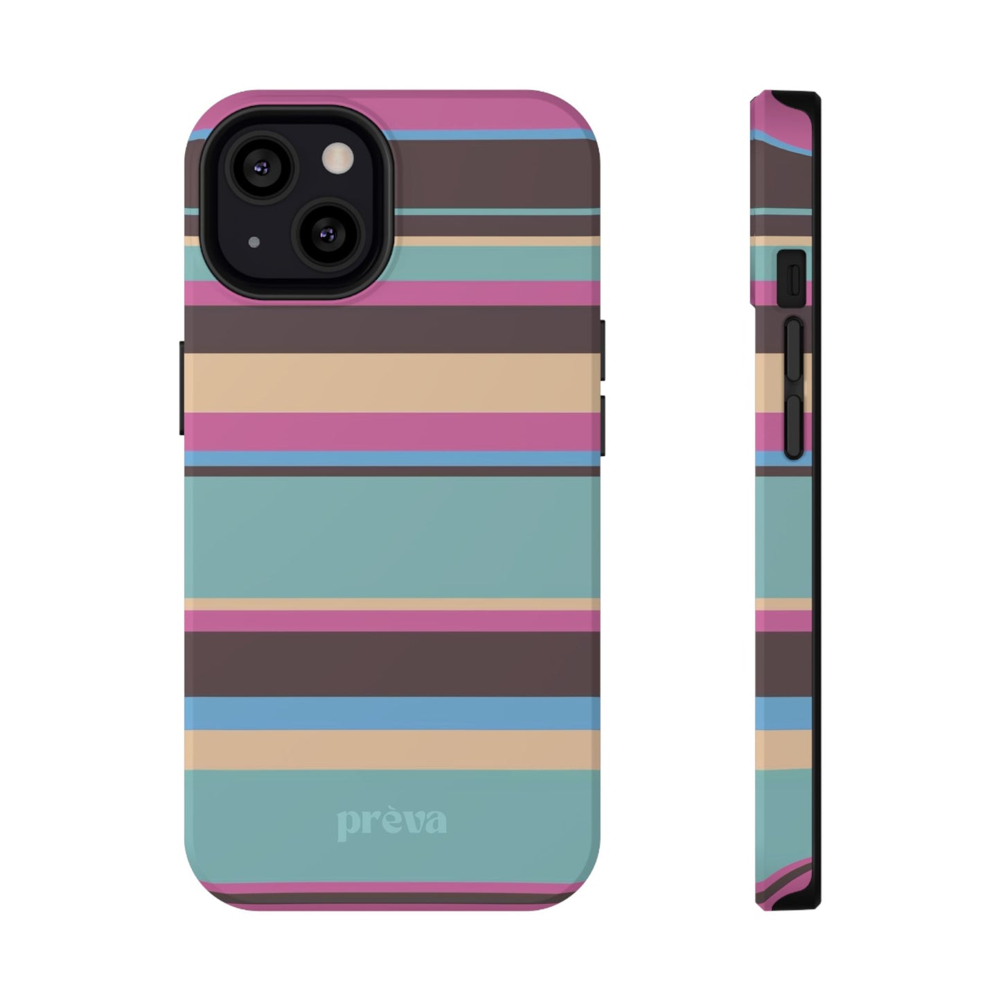 Cocoa Palm Stripes Phone Case