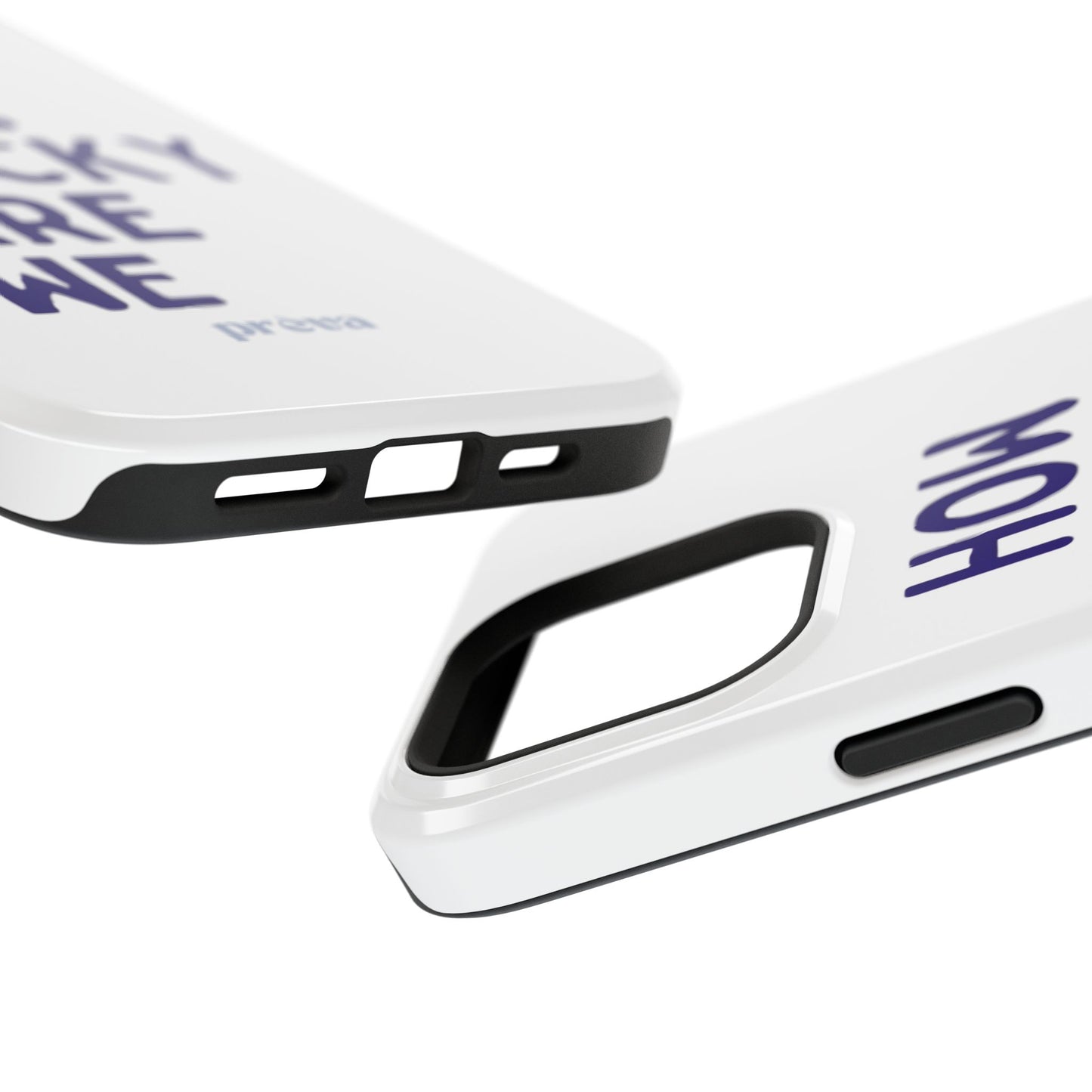 How Lucky Are We White Phone Case