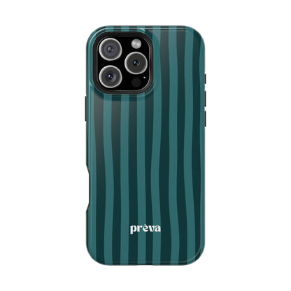 Dark Stripes Turquoise Phone Case