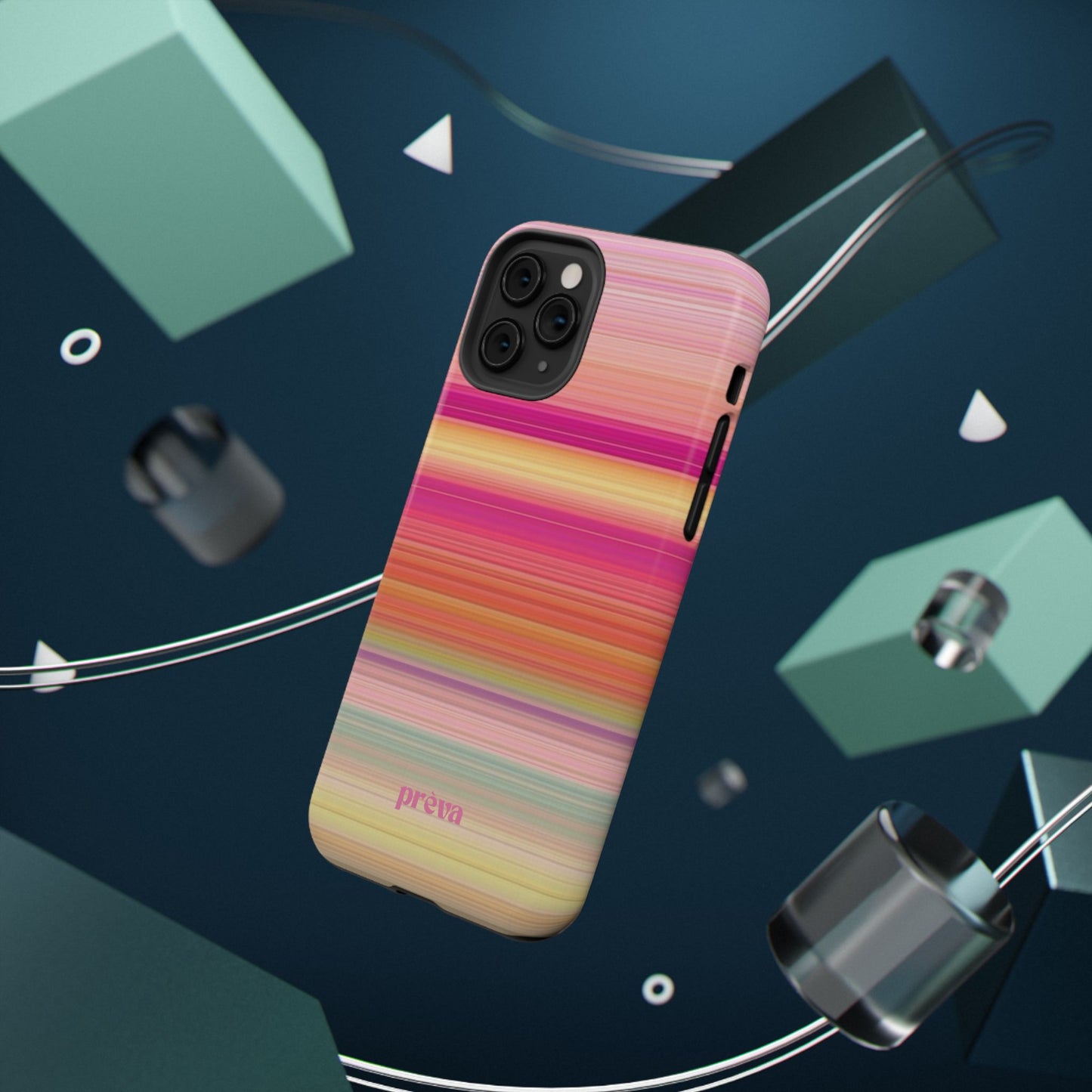 Pastel Stripe Rays Phone Case