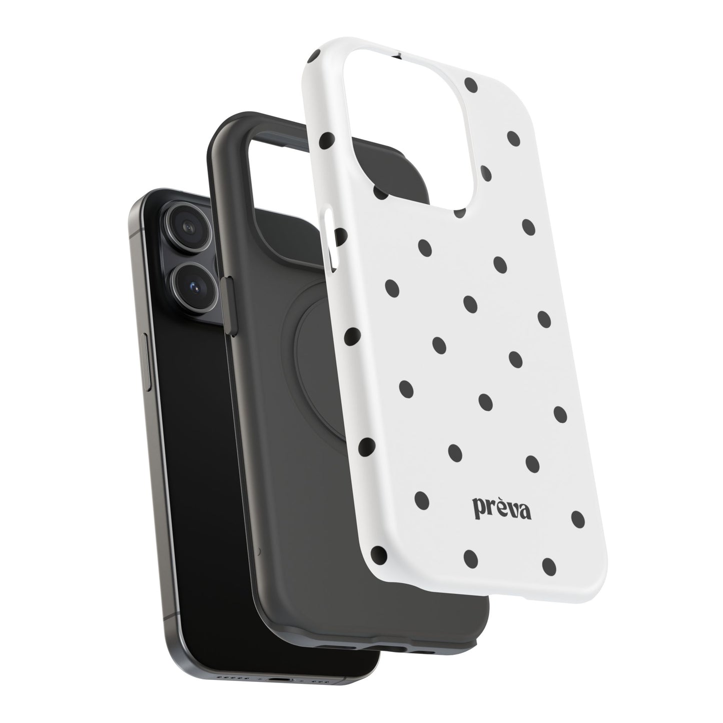 B&W polka dots Phone Case