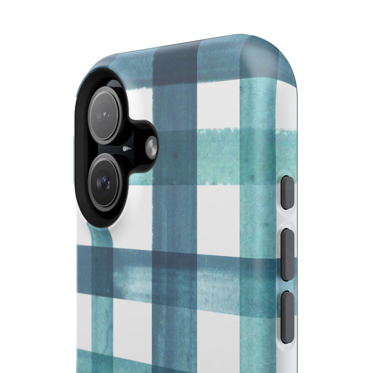 Teal Plaid Phone Case