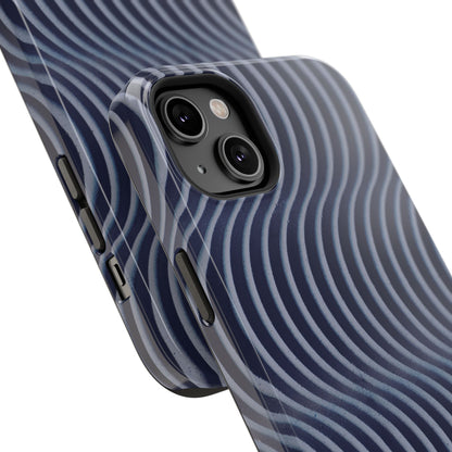 Wavy Navy Phone Case