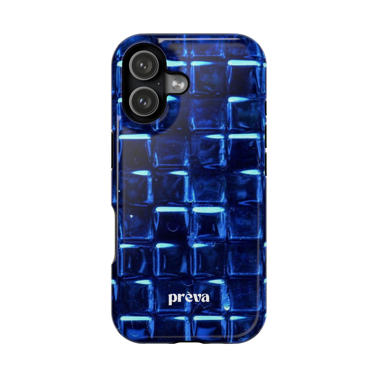 Blue Glass Tile Impact-Resistant Phone Case