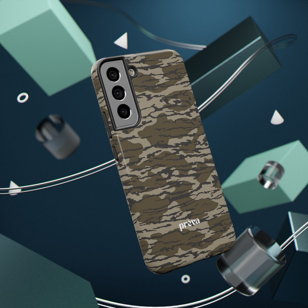 Camo Impact-Resistant Phone Case — Military Green Rugged Protection