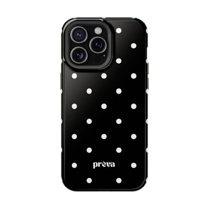 Black with White Polka Dots Phone Case