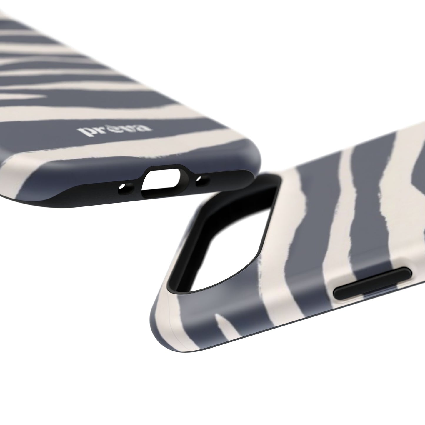 Navy & Cream Zebra Phone Case