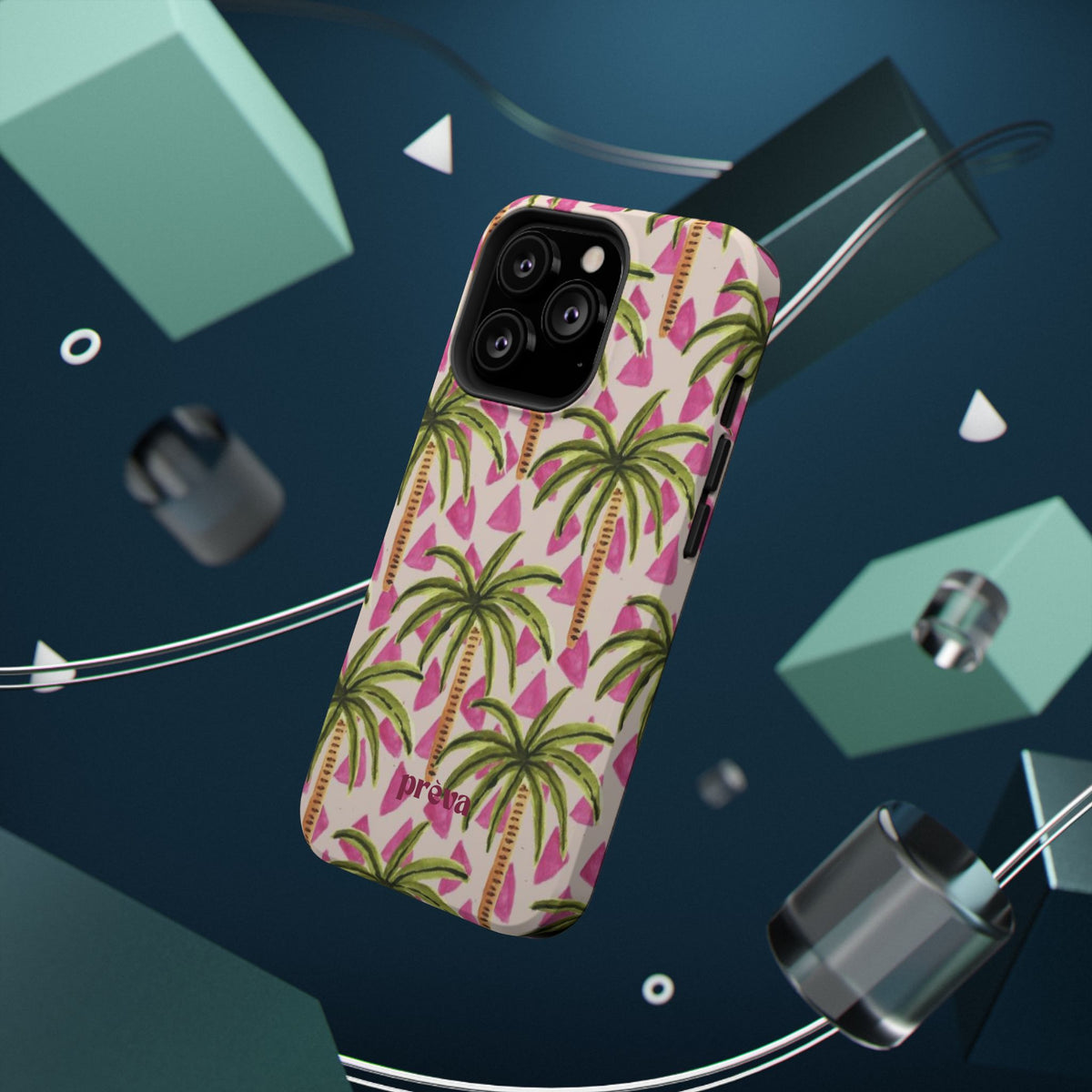 Phone Case — Pink Palm Tree Impact-Resistant Protector