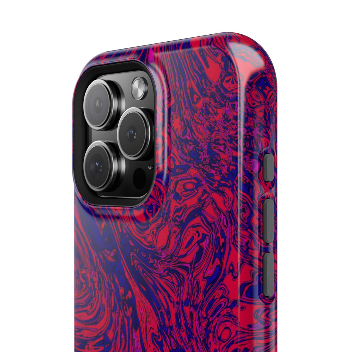 Marbled Red & Purple Impact Phone Case