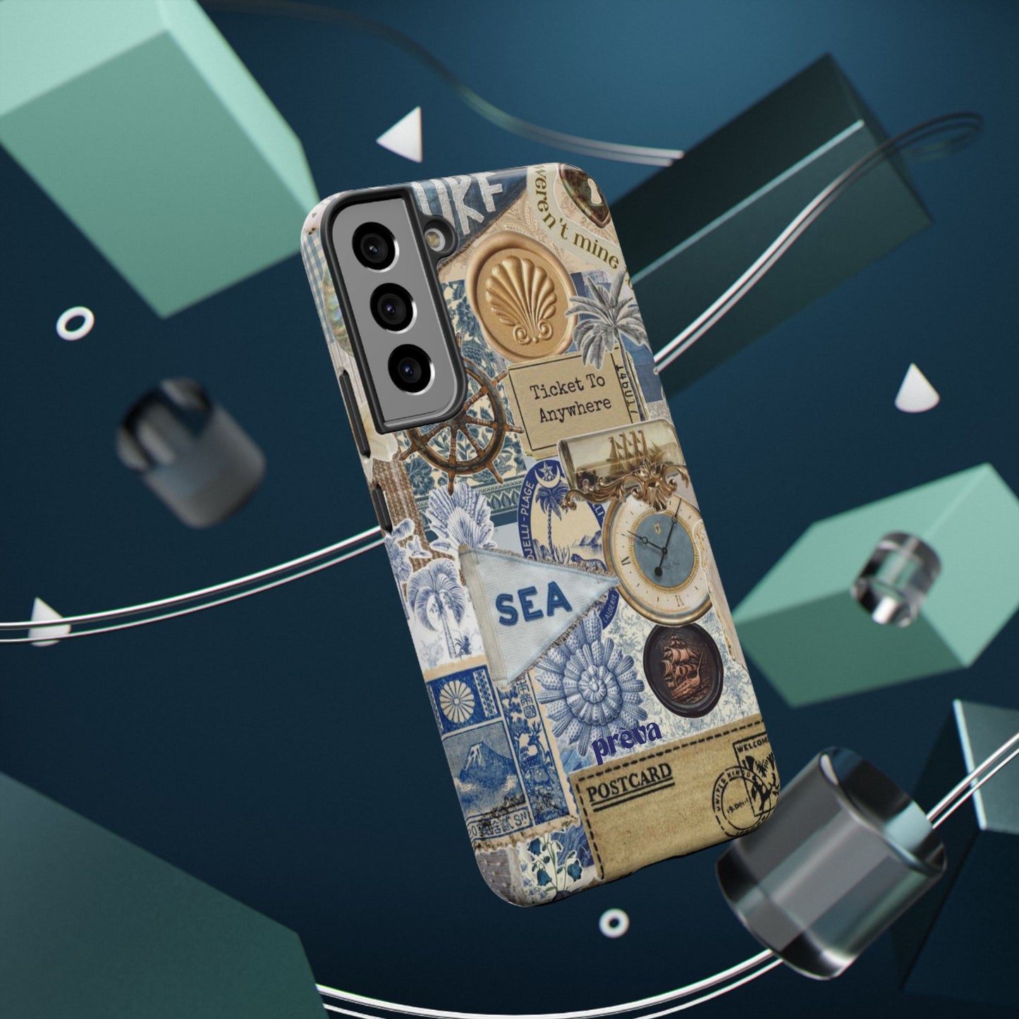 Neutral Travel Collage Phone Case