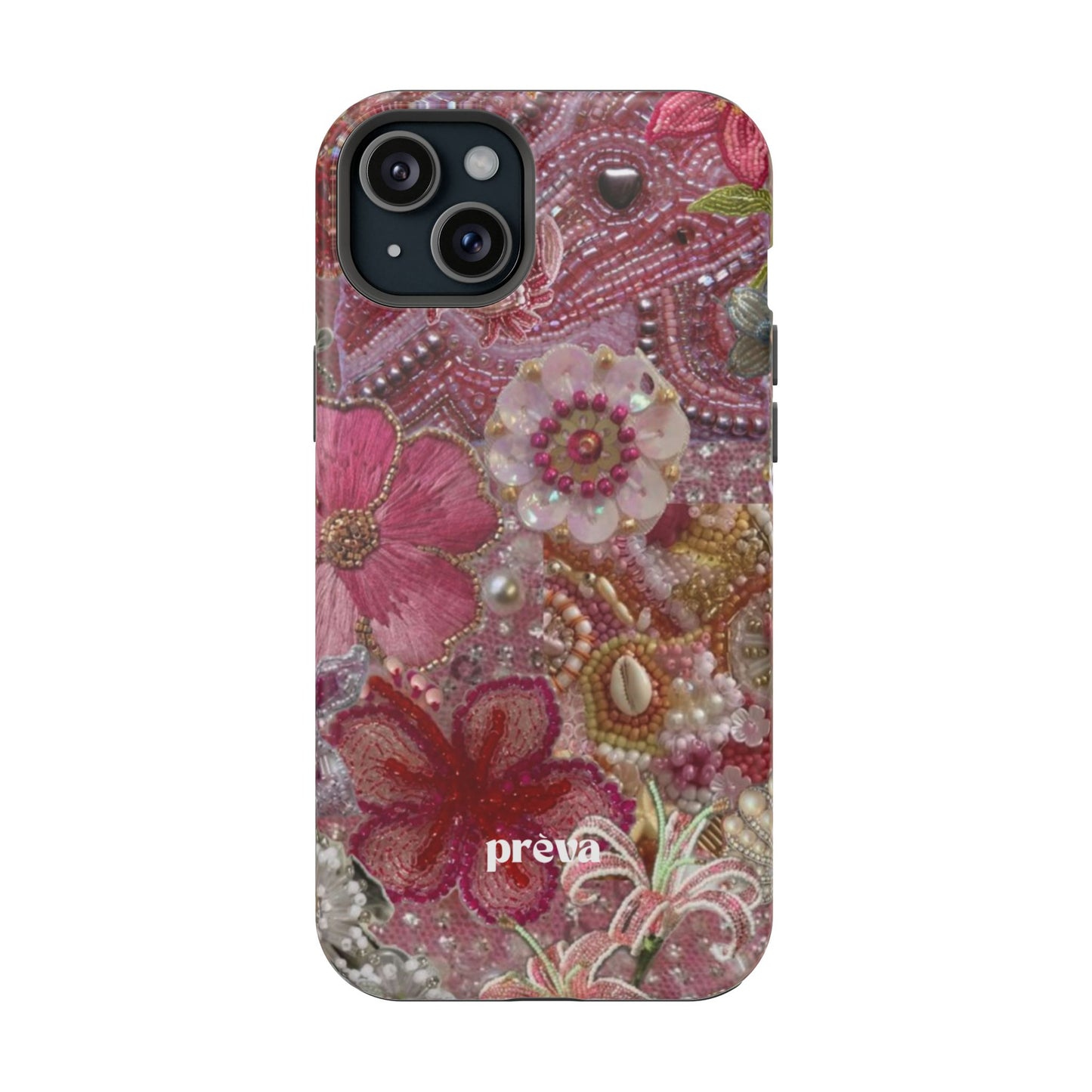 Floral Embroidery Phone Case
