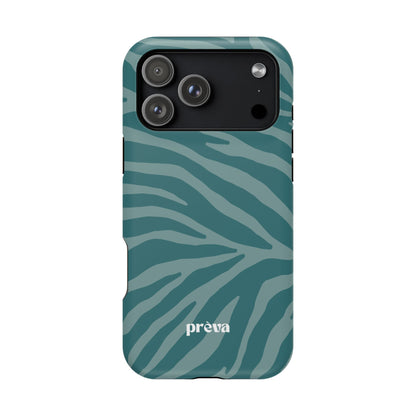 Teal Zebra Phone Case