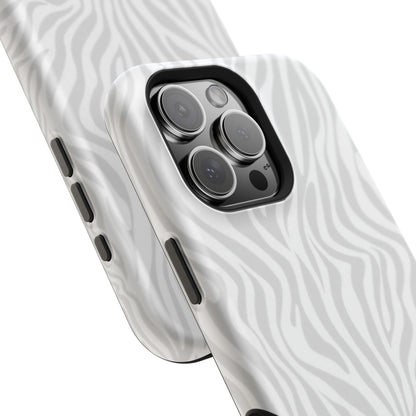 Zebra White Wave Phone Case