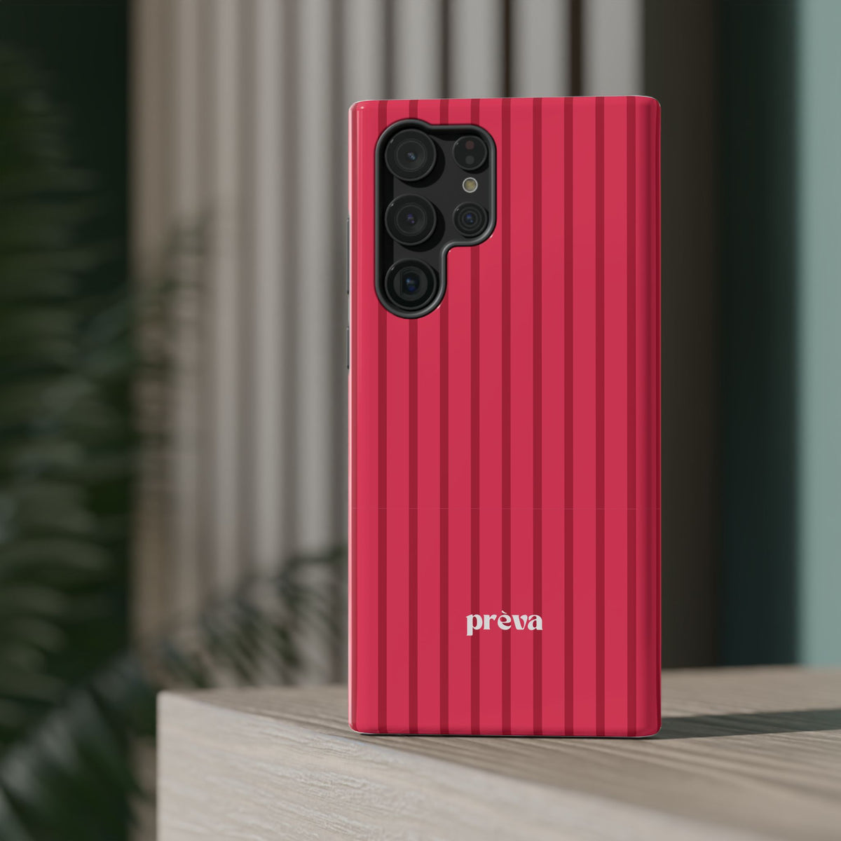 Pinky Red Stripes Phone Case