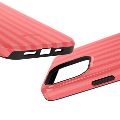 Coral Stipes Phone Case
