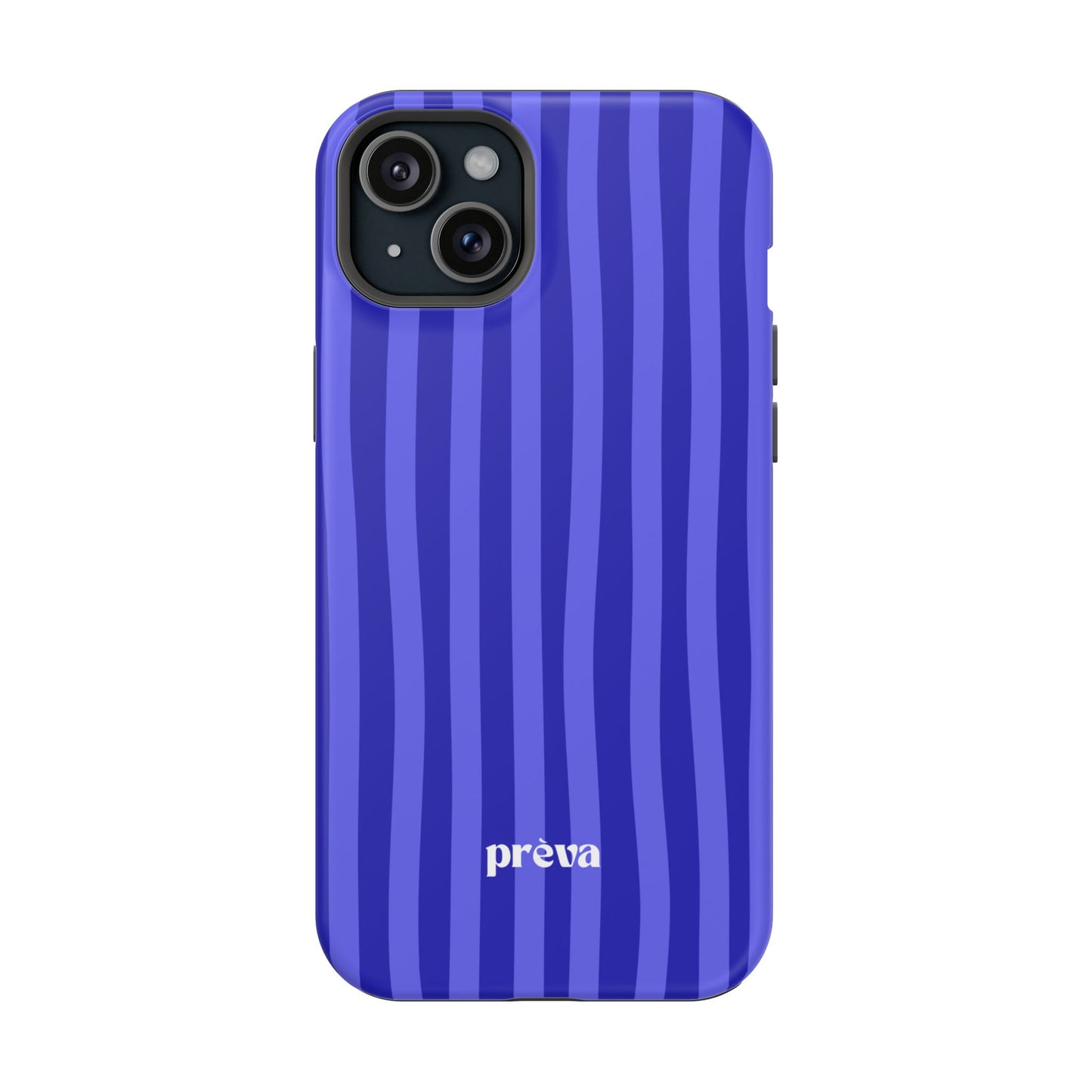 Neon Blue Stripes Phone Case