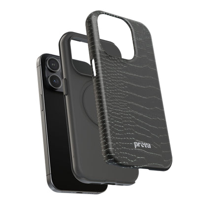 Black Croc Phone Case