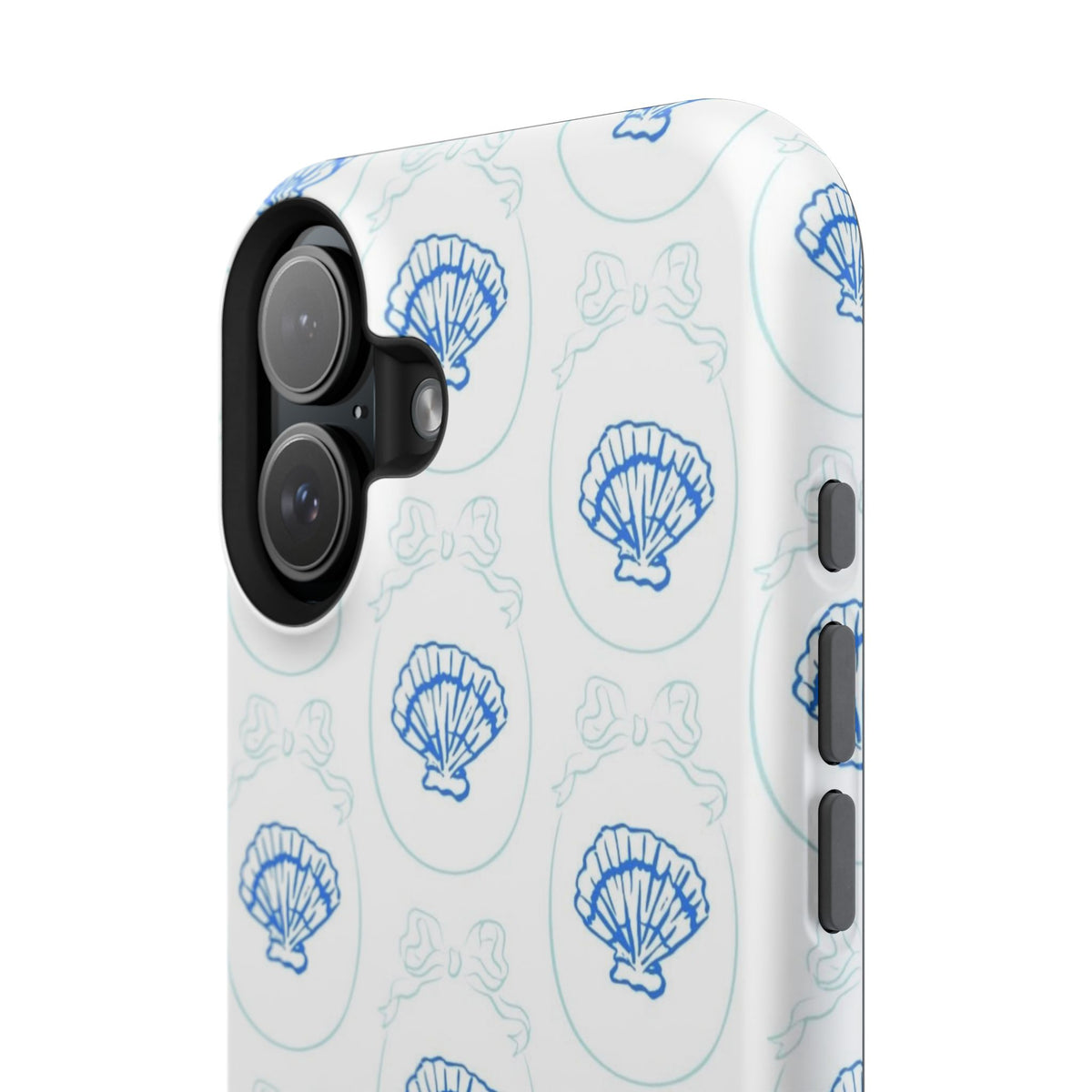 Fancy Teal Shell Phone Case