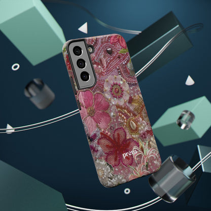 Floral Embroidery Phone Case