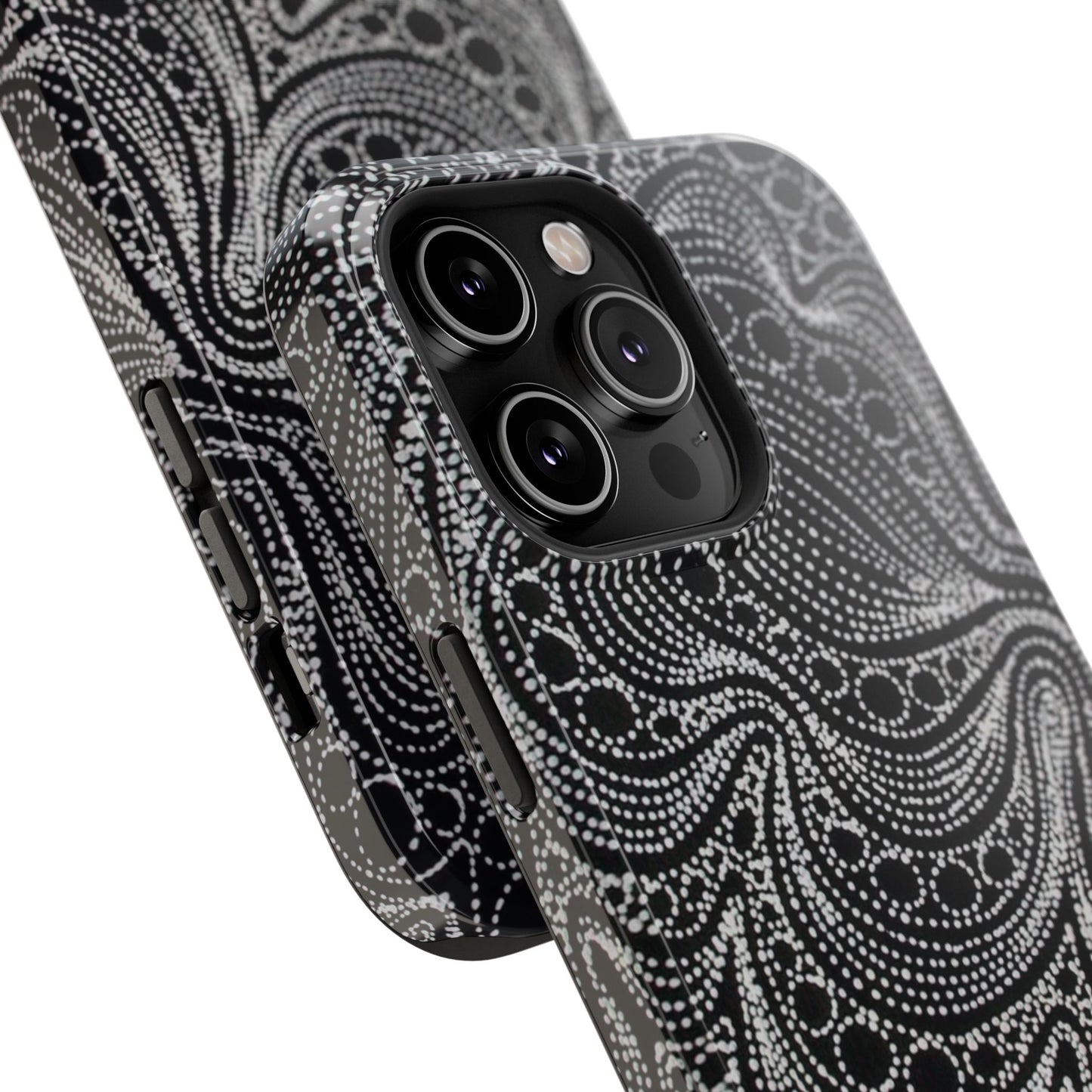 Abstract Midnight Lace Phone Case