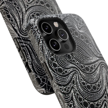 Abstract Midnight Lace Phone Case