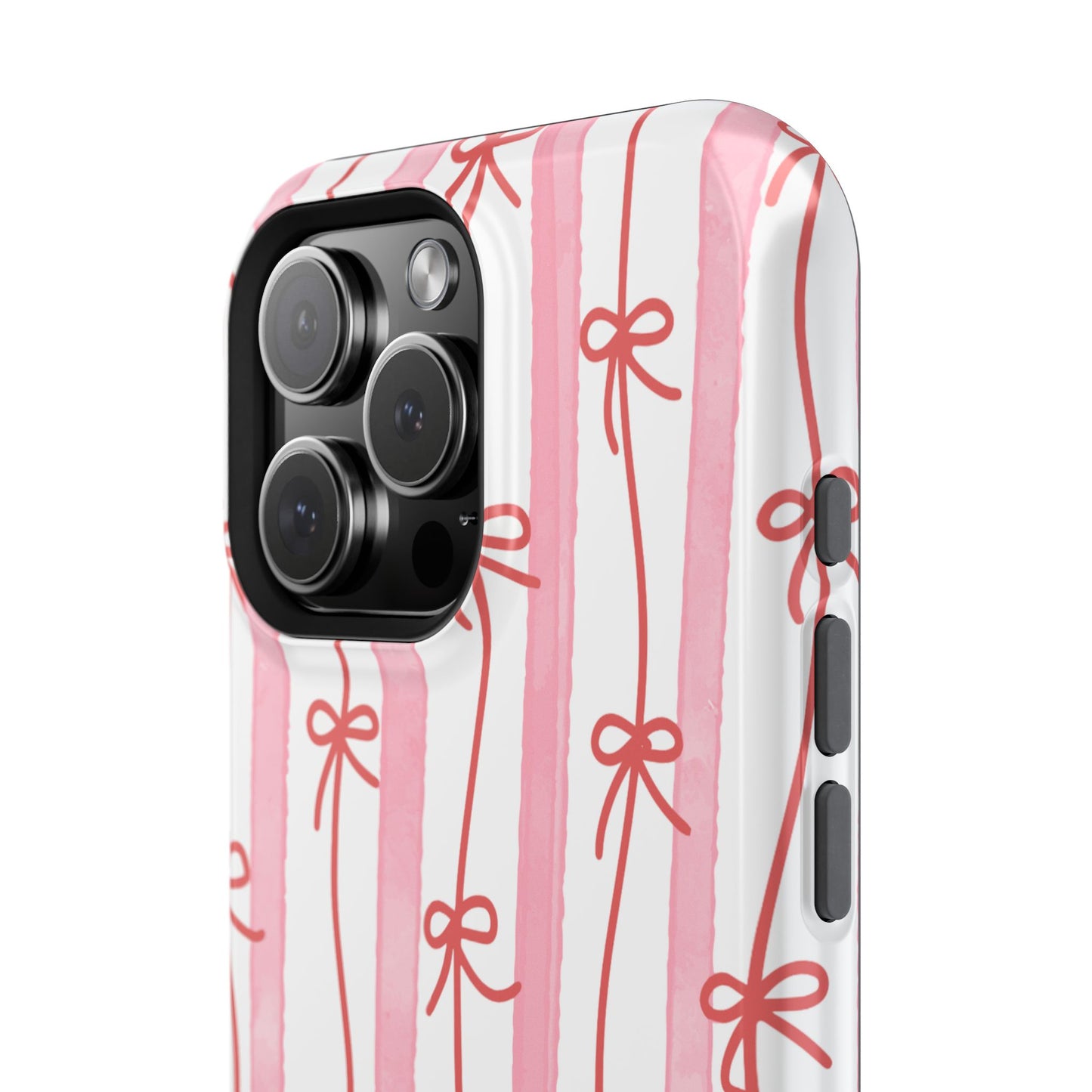 Pink Bow Chain Phone Case