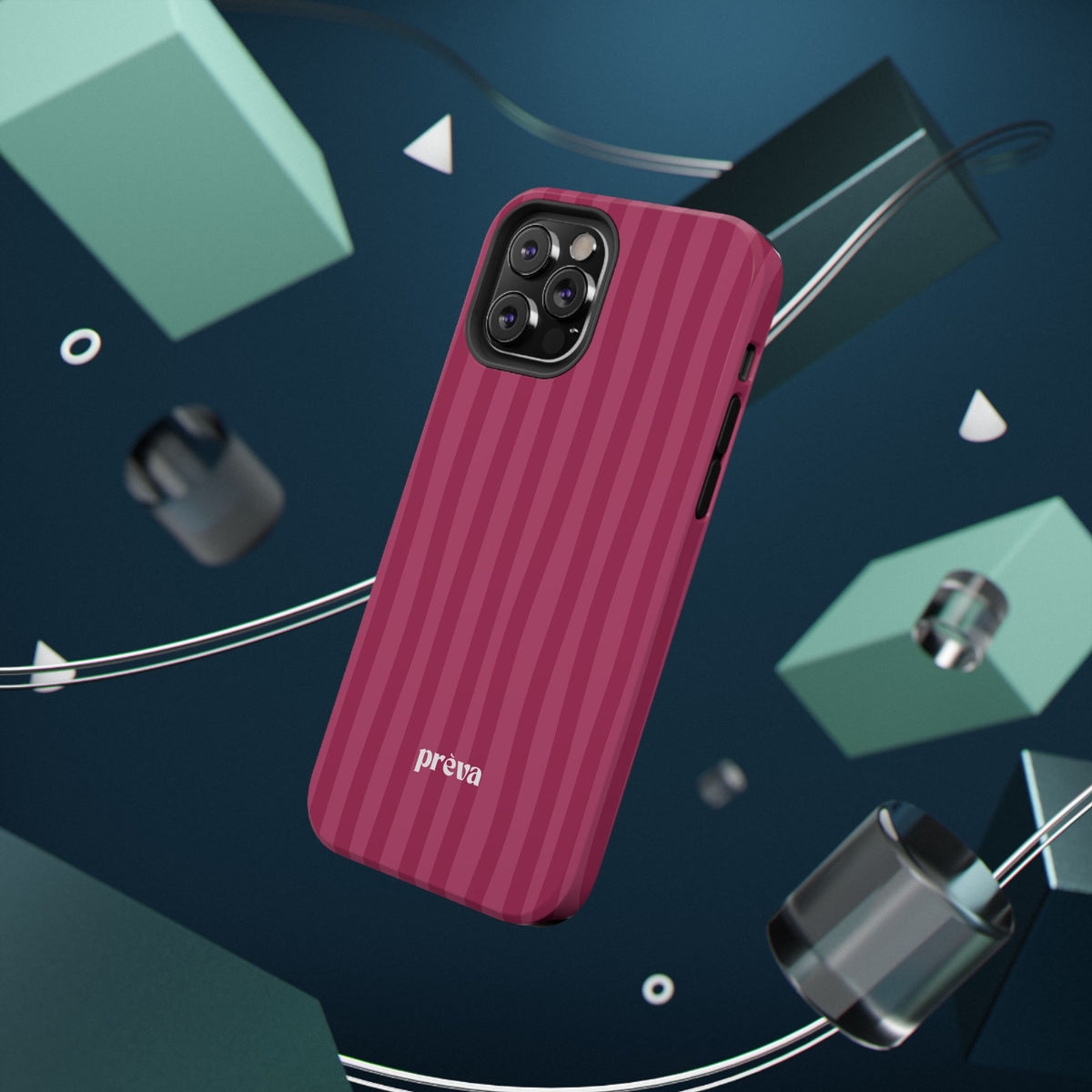 Magenta Stripes Phone Case