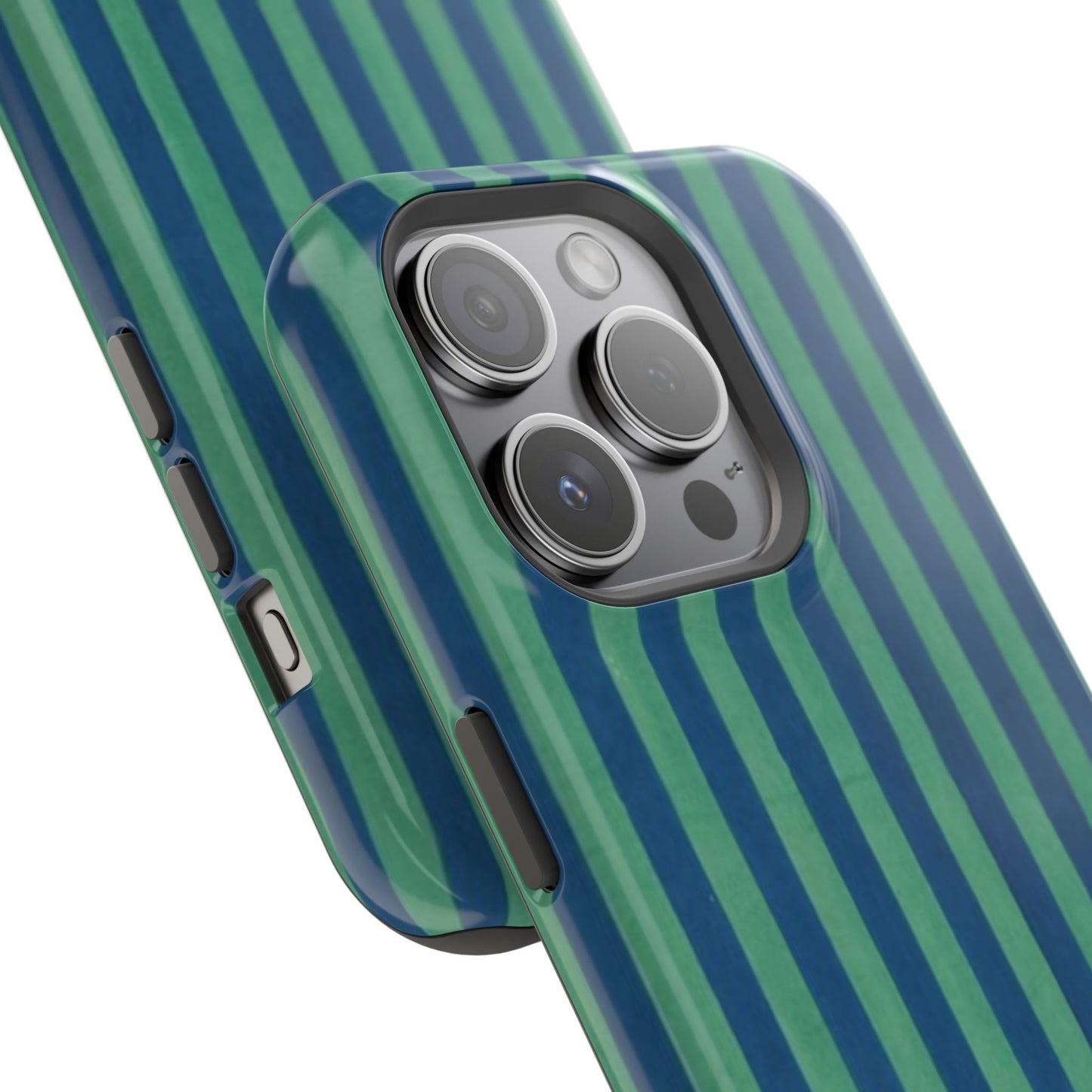 Green & Blue Stripes Phone Case