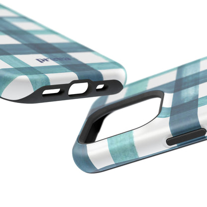 Teal Plaid Phone Case