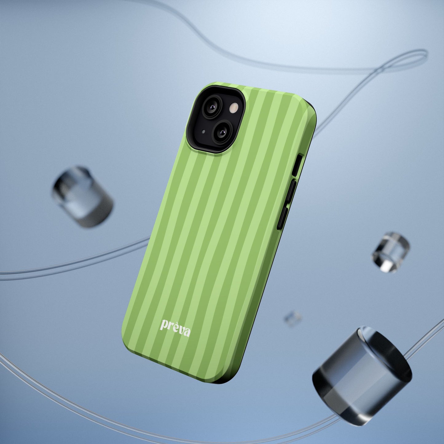 Light Green Stripes Phone Case