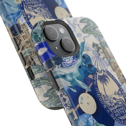 Blue Night Collage Phone Case