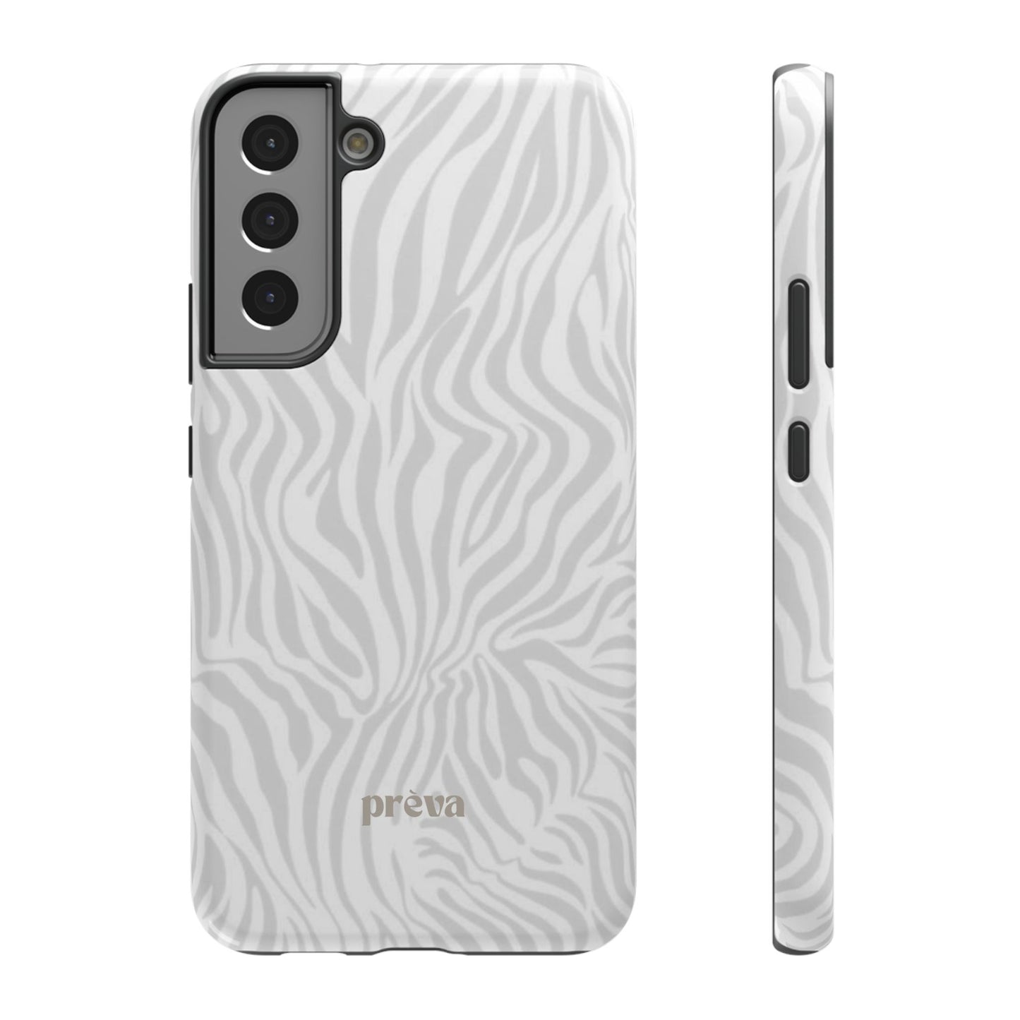 Zebra White Wave Phone Case