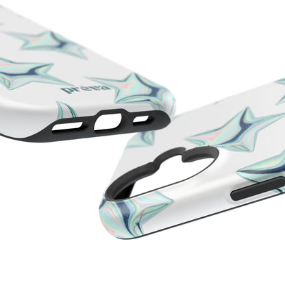 White Starburst Phone Case