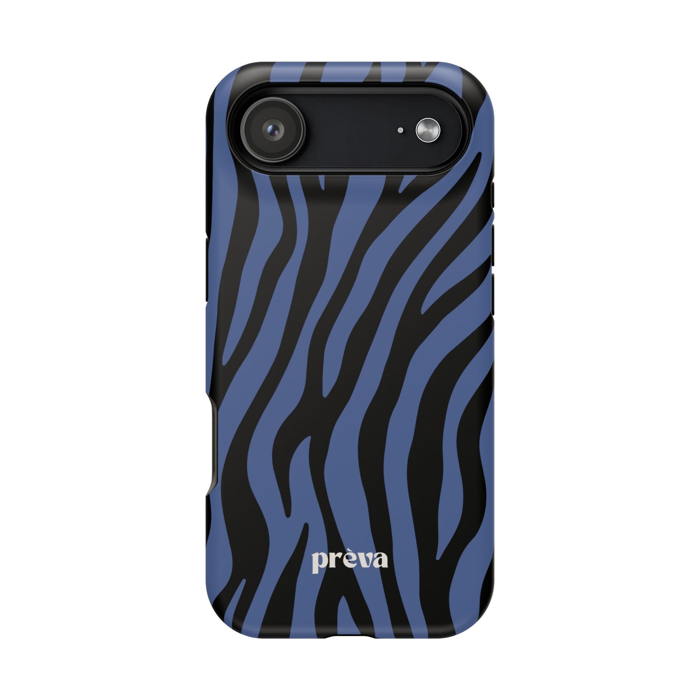 Blue & Black Zebra Stripe Phone Case