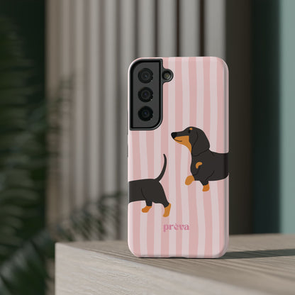 Dachshund Pink Stripes