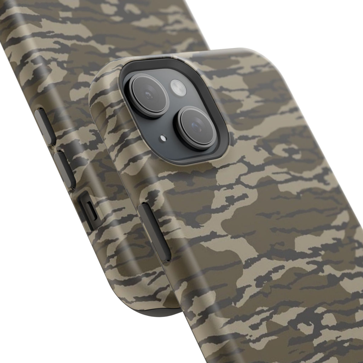 Camo Impact-Resistant Phone Case — Military Green Rugged Protection