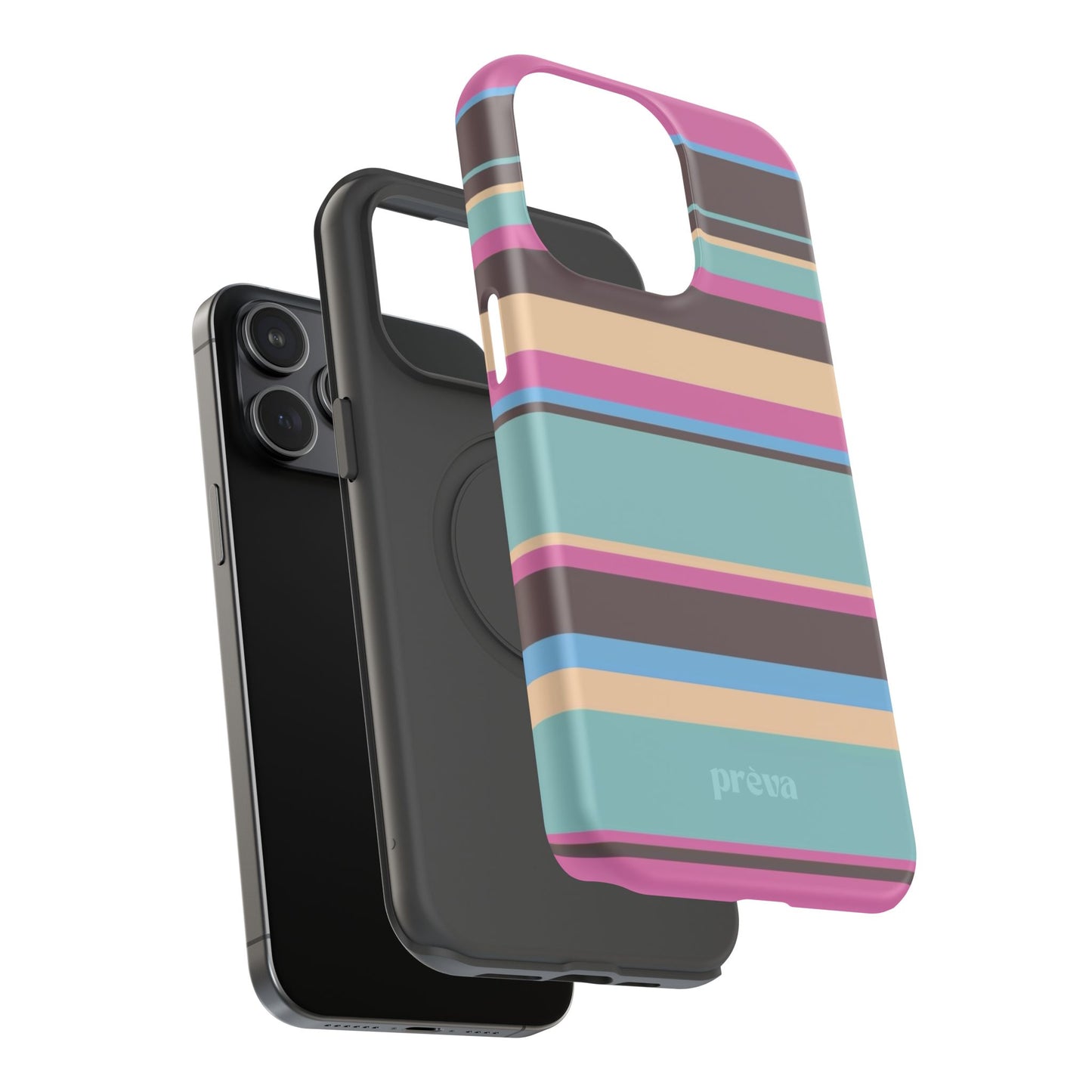 Cocoa Palm Stripes Phone Case