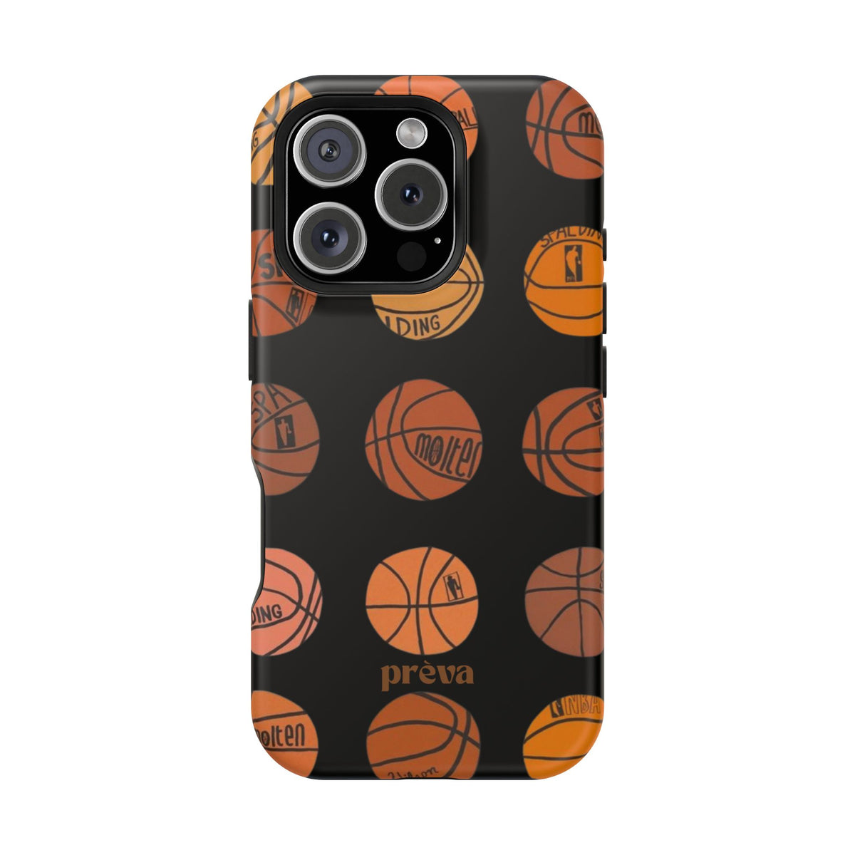 Black Basketball Phone Case